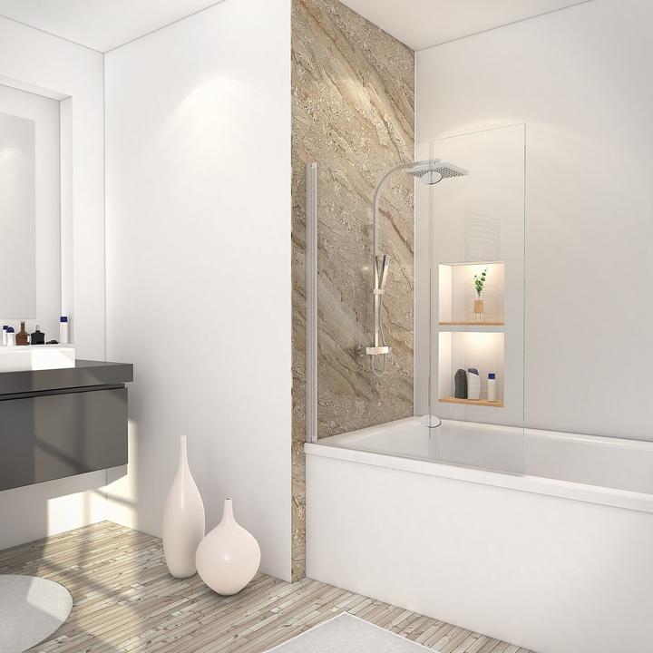 Actual product image Schulte Bath screen with 2 panels Komfort