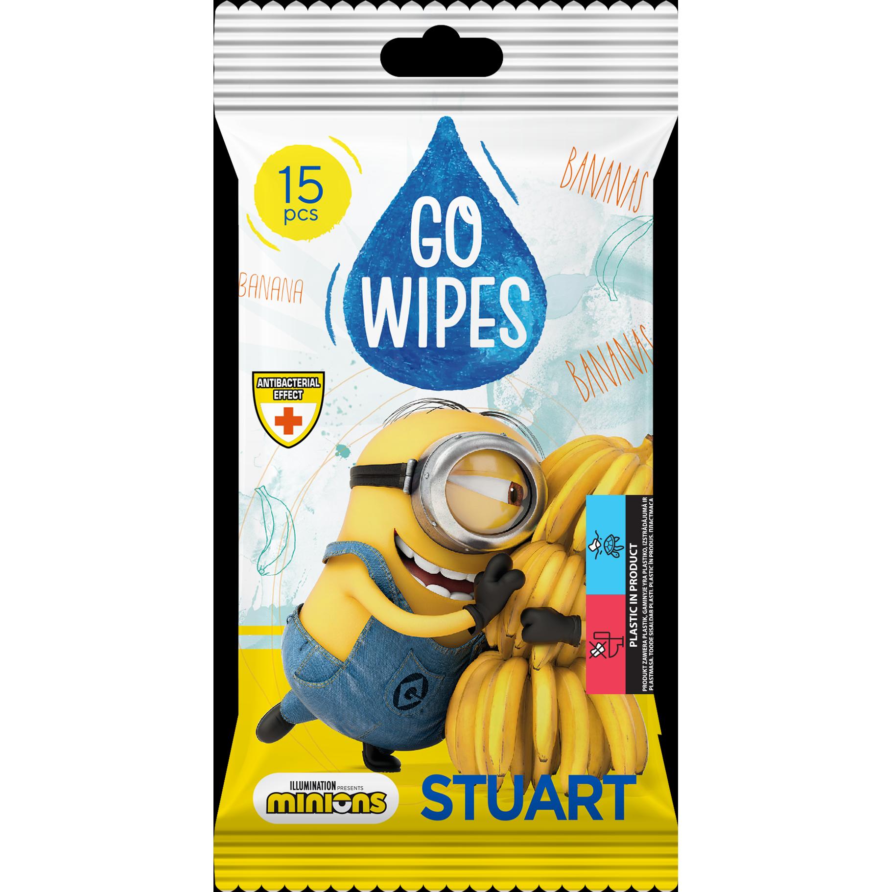 Gowipes Wet Wipes Antibact Minions 15pcs (36 Stück)