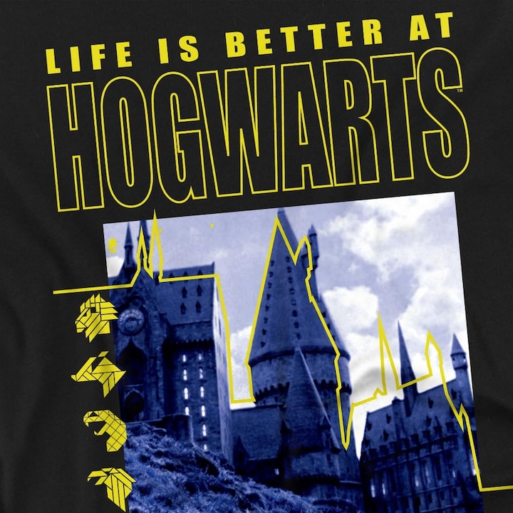 Immagine prodotto Life Is Better At Hogwarts Maglietta Mono Adulto Unisex (L)
