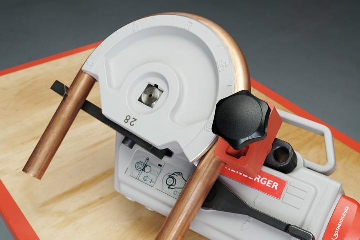 Actual product image Rothenberger ROBEND® 4000 E cordless pipe bender test set without bending set