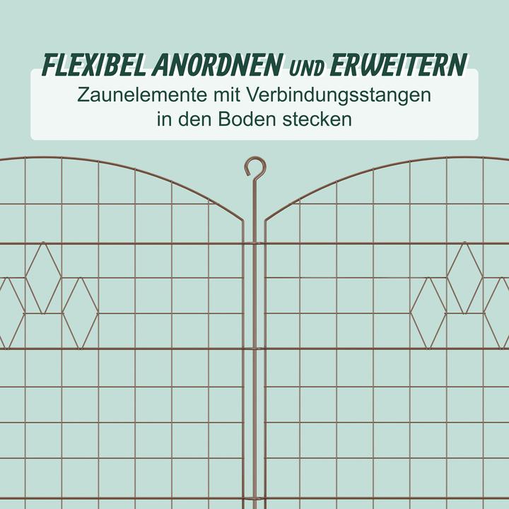 Produktbild Relaxdays 5x Teichzaun