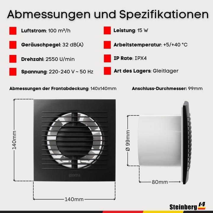 Produktbild Steinberg14 Abluftventilator EE100