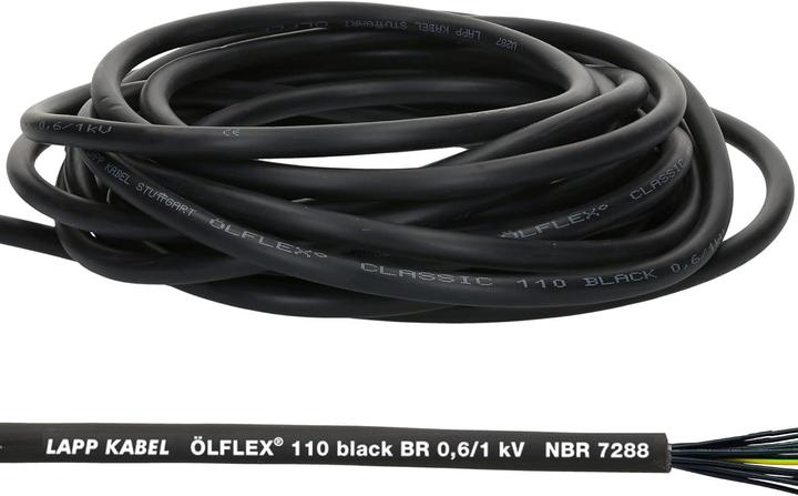 Image du produit Lapp 10 Meter 1120349 Ölflex Classic 110 Black 0,6/1kV PVC Steuerleitung 12x2,5 mm² mit Schutzleiter (10 m)
