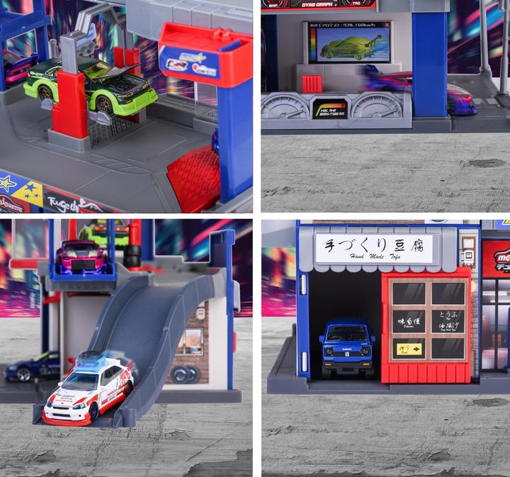 Actual product image Majorette JDM Legends Tuning Garage + 1 Vehicle