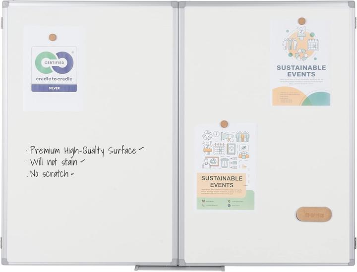 Produktbild Bi-Office Trio Klapptafel "Earth", 2 Flgel, 900 x 600 mm (90 x 60 cm)