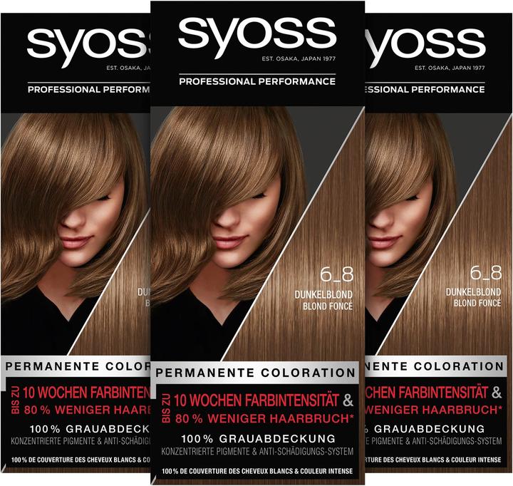 Actual product image Syoss Permanent colouration (6-8 Dark blonde level 3)