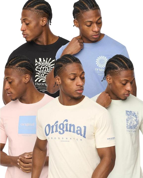 Produktbild Crosshatch Tranplex TShirt Baumwolle (5erPack) (XXL)