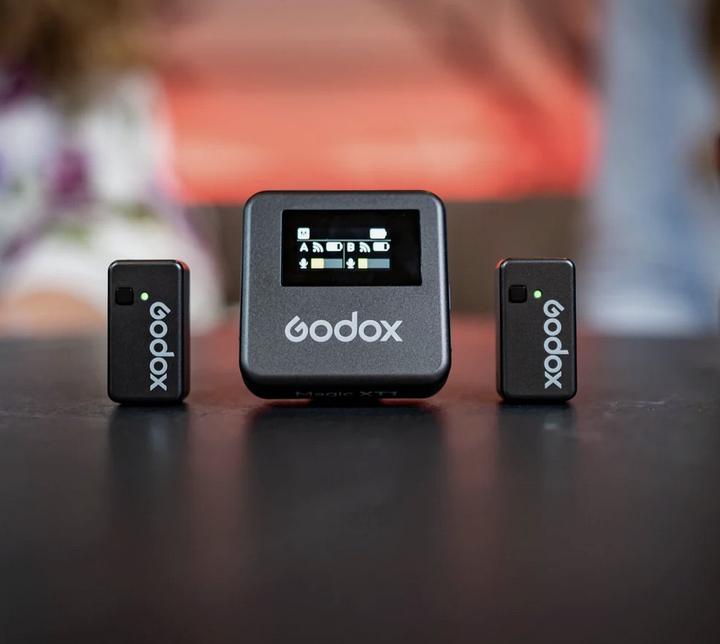 Actual product image Godox 2,4 GHz Zweikanal-Drahtlosmikrofonsystem mit Kugelcharakteristik