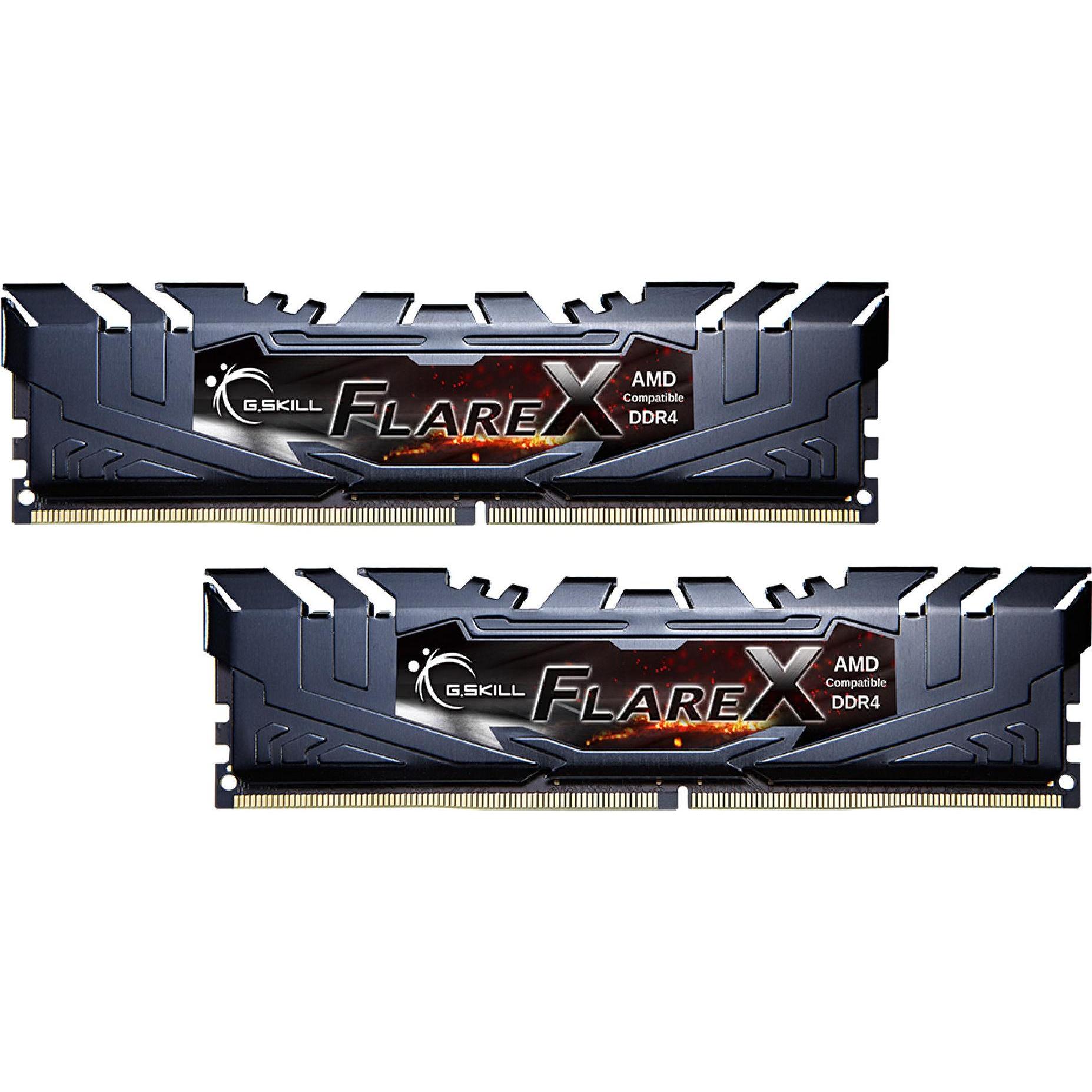 G.Skill Flare X (2 x 16GB, 3200 MHz, DDR4-RAM, DIMM), RAM, Schwarz