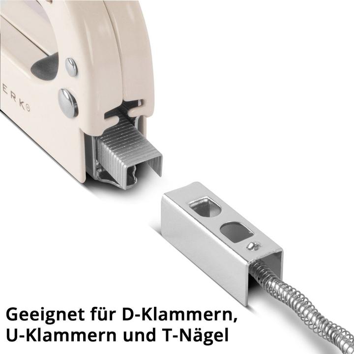 Actual product image Stahlwerk Hand tacker set with staple remover + 1500 staples and nails