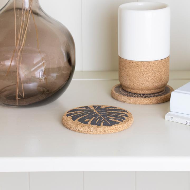 Image du produit Liga Dessous de verre CORK MONSTERA (100 x, Dessous de verre)