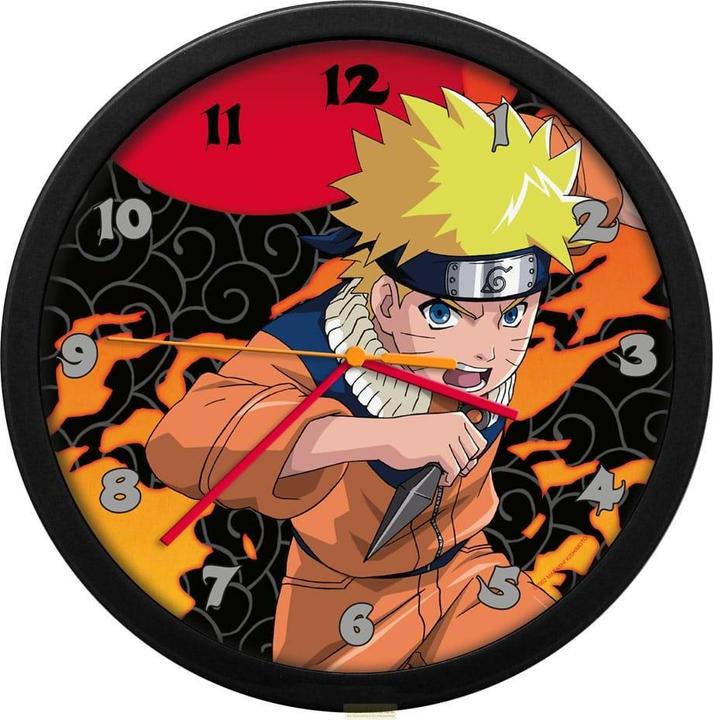 Dungeons & Dragons Kids Licensing Wall Clock, Naruto, 24x24x2.5 (25 cm)