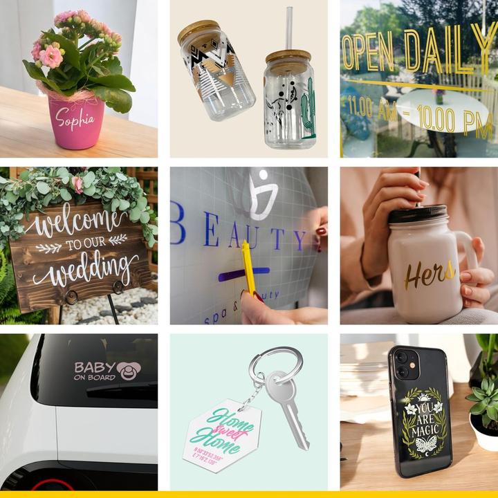 Produktbild Poli-tape Vinylfolie Permanent Weiss (140 g/m², 1x)