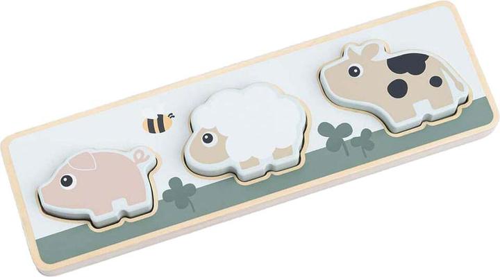 Done by Deer Sensory Puzzle Kleiner Bauernhof, 3-tlg. (3 pièces)