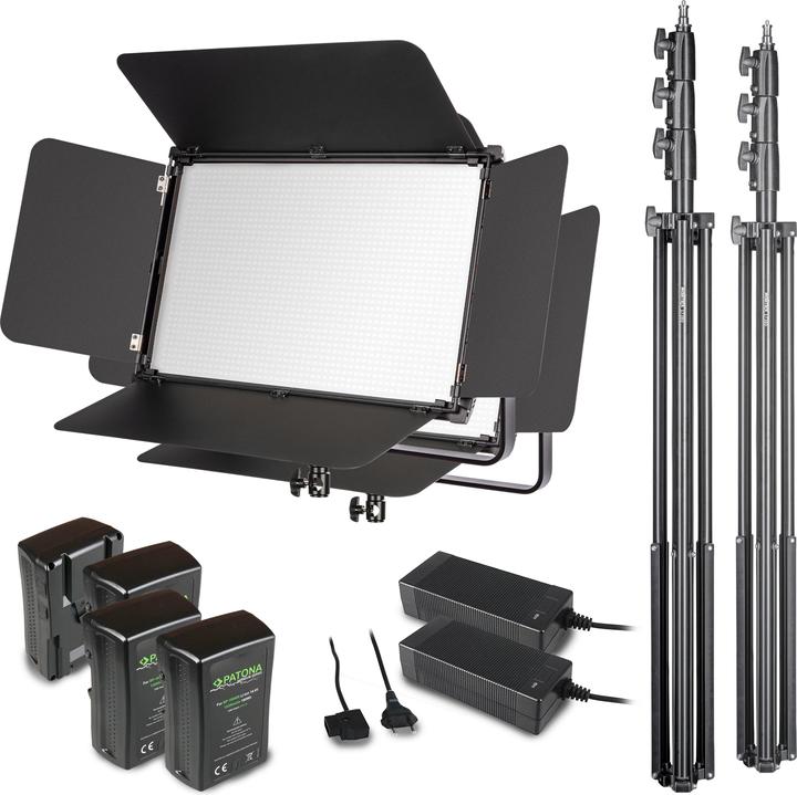 Image du produit Walimex LED Niova 150-F Pro 150W Bi Color Set4 (Panneaux lumineux)