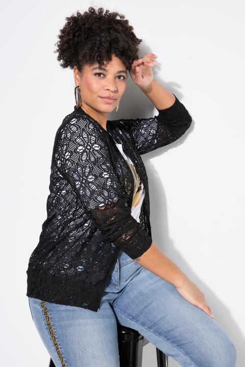 Produktbild Miamoda Blouson, Spitze, Langarm (54)