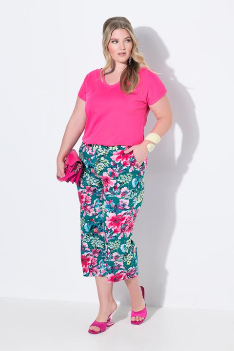Image du produit Miamoda Culotte, weites Bein, Blumenmuster (46)