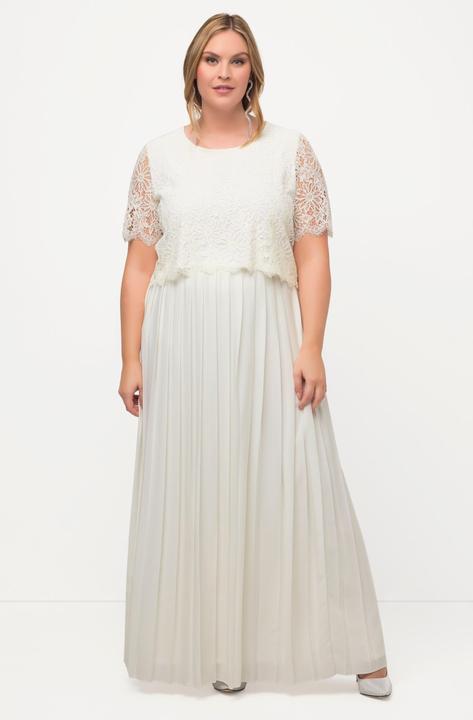 Actual product image Ulla Popken Delicate Floral Lace Bridal Bodice (50, 52)