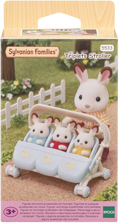 Image du produit Sylvanian Families Poussette pour triplés