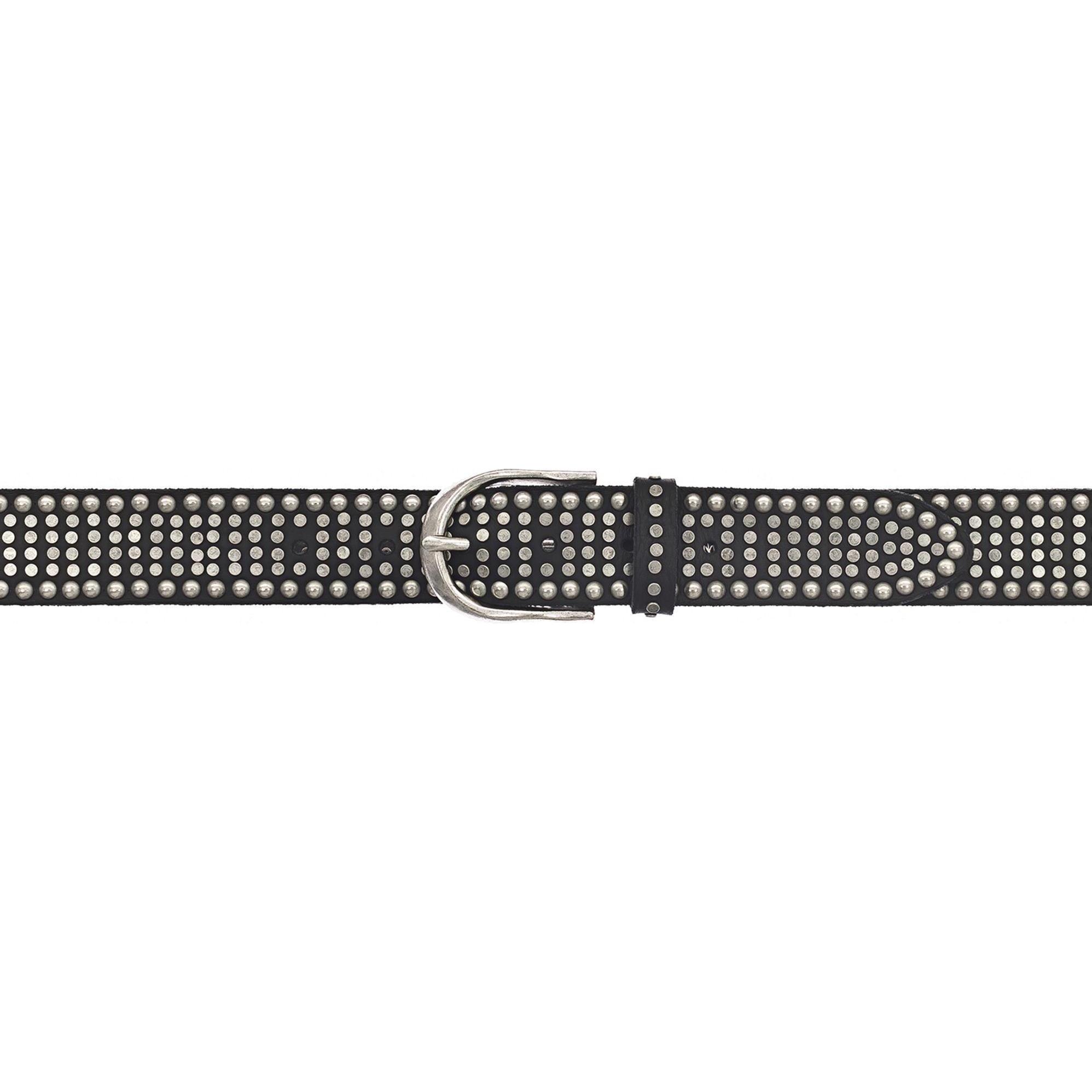 Thumbnail - B.Belt, Damen, Gürtel, Riva Nietengürtel Leder, Schwarz, (90)