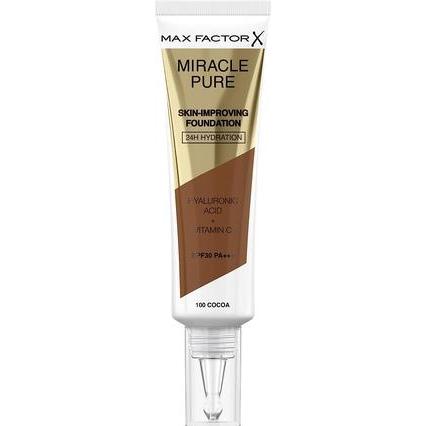 Max Factor, Foundation, Miracle Pure Skin-Improving Foundation (100 Cocoa)