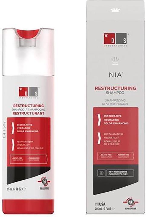 Actual product image DS Laboratories Nia Restructuring Shampoo 205 Ml (205 ml, Liquid shampoo)