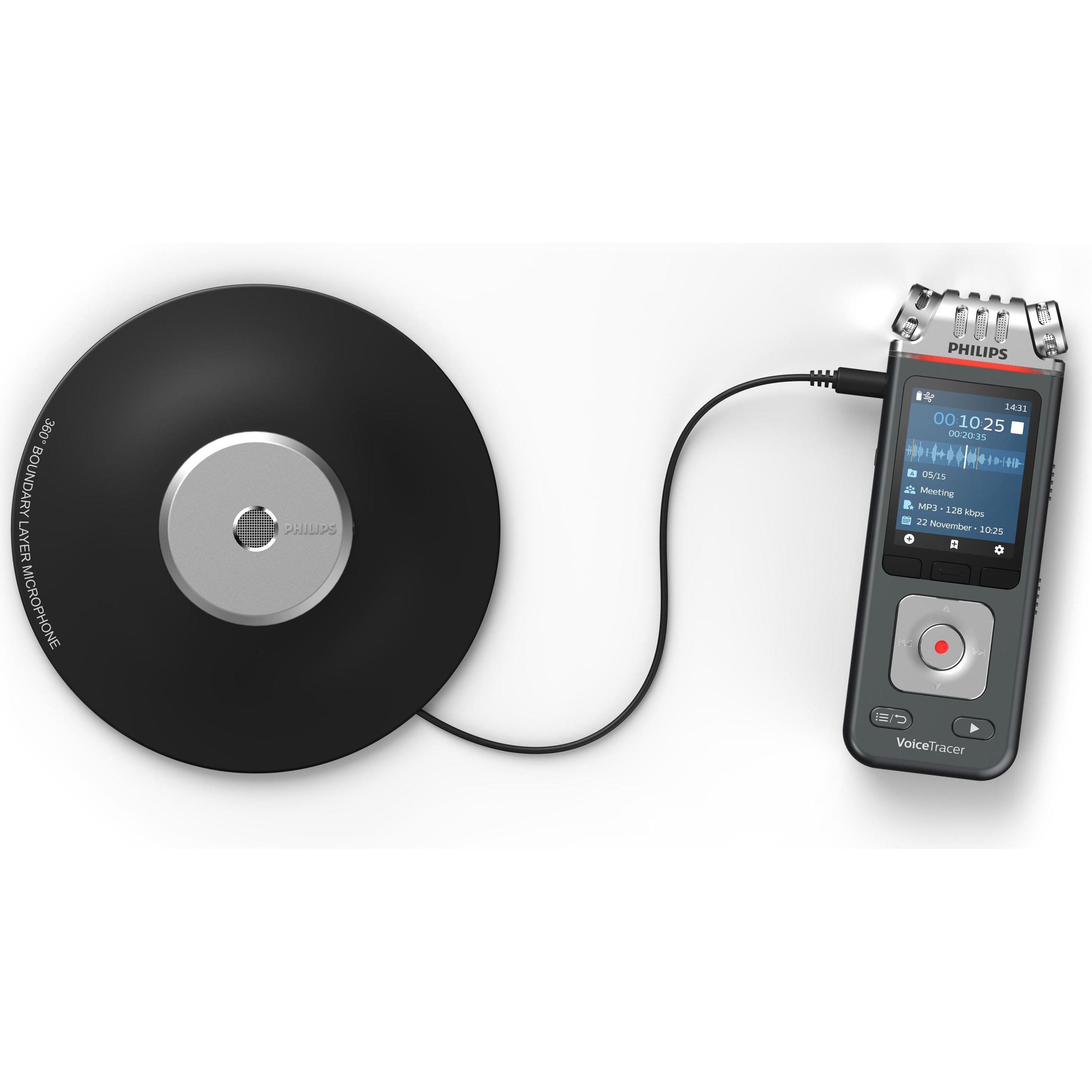 Thumbnail - Philips Digital Voice Tracer DVT8110 (8 GB), Diktiergerät, Grau