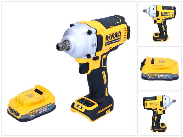 Actual product image DeWalt DCF 892 N Cordless impact wrench 18 V 812 Nm 1/2" brushless + 1x Powerstack battery 1.7 Ah - without (Rechargeable battery operated)
