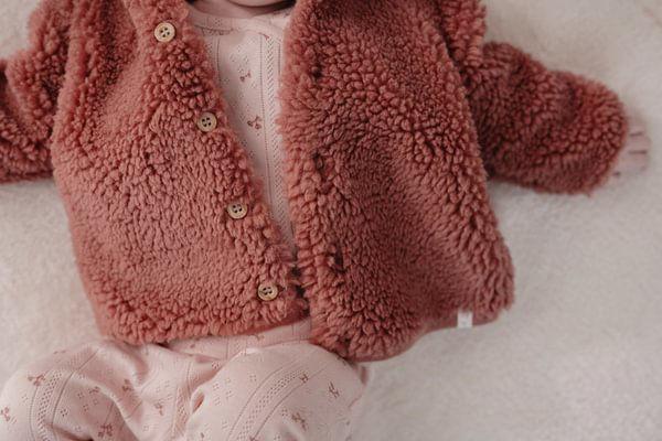Produktbild Little Dutch Teddy cardigan Pink Blush - 62 (62)