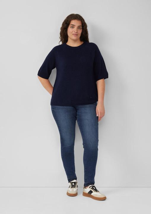 Produktbild s.Oliver Strickpullover Kurzarmpullover aus Alpakamix (46)