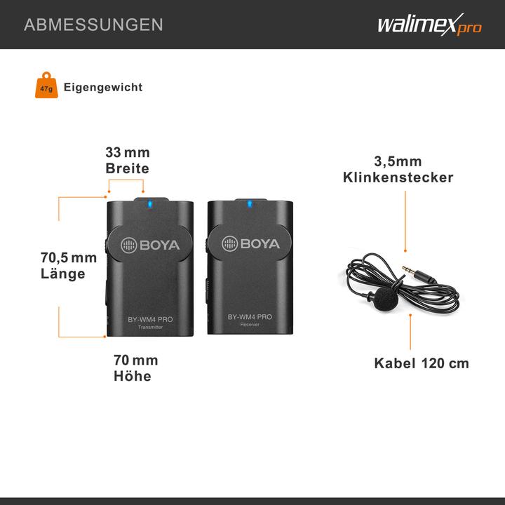 Produktbild Walimex pro pro Boya WM4 Pro K-2 Mikrofon 3er Set
