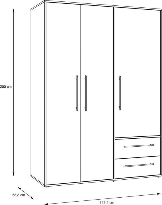Nutritional values and ingredients Möbel-Eins Maniko (144.40 x 58.80 x 200.10 cm)