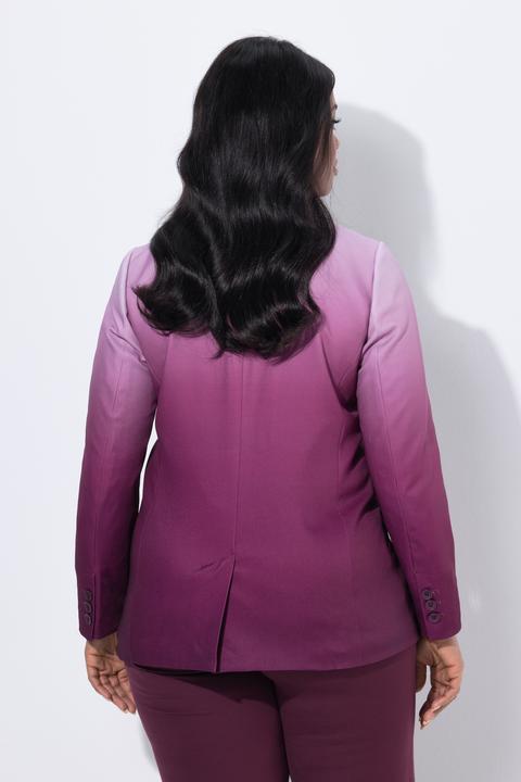 Immagine prodotto Ulla Popken Blazer con gradiente di colore, revers e fodera completa (56)