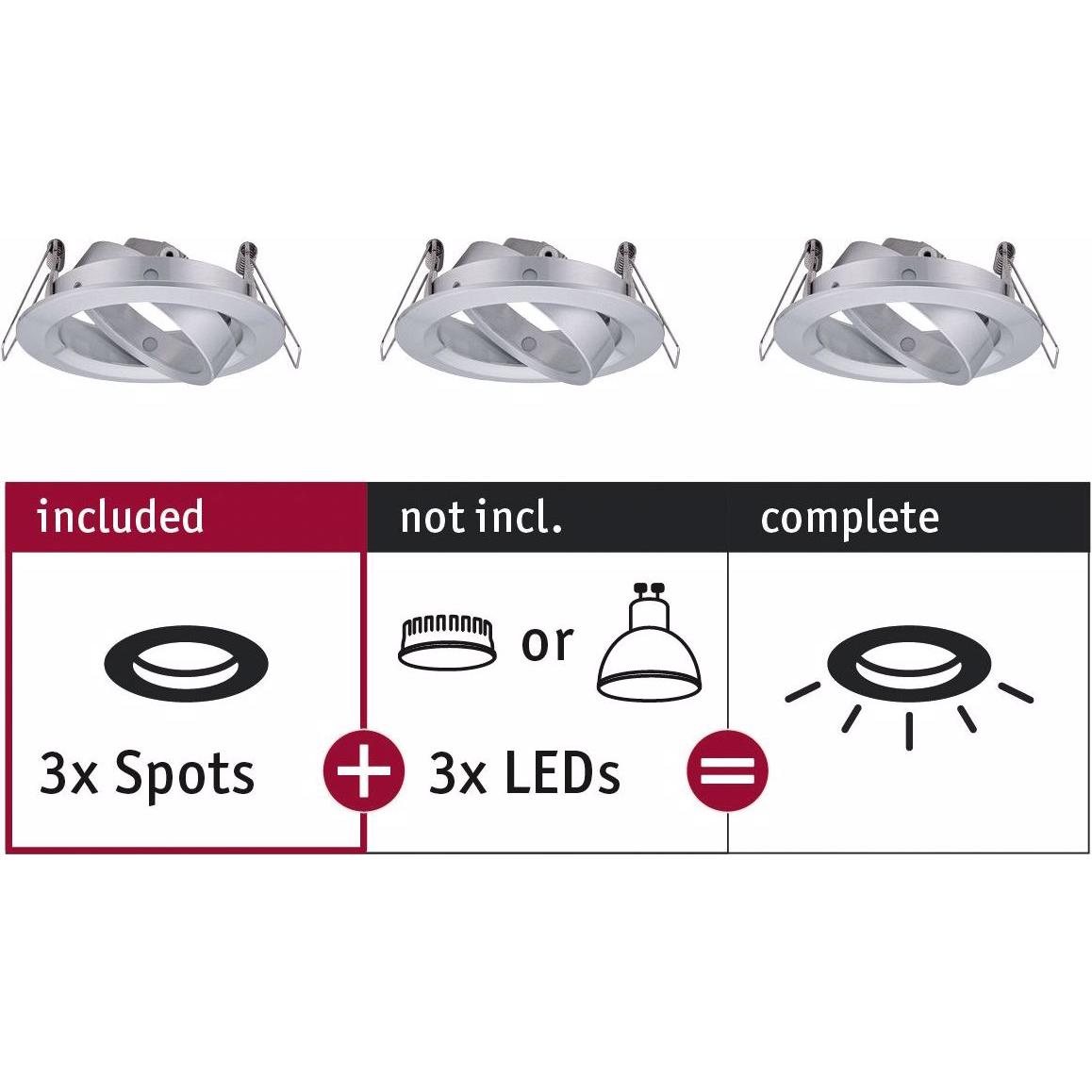 Paulmann Argento Applique + Plafoniera, Scegliere