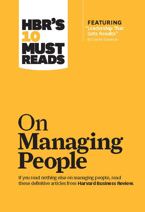 Produktbild HBR's 10 Must Reads on Managing People. (Englisch, Daniel Katzenbach Goleman, 2011)