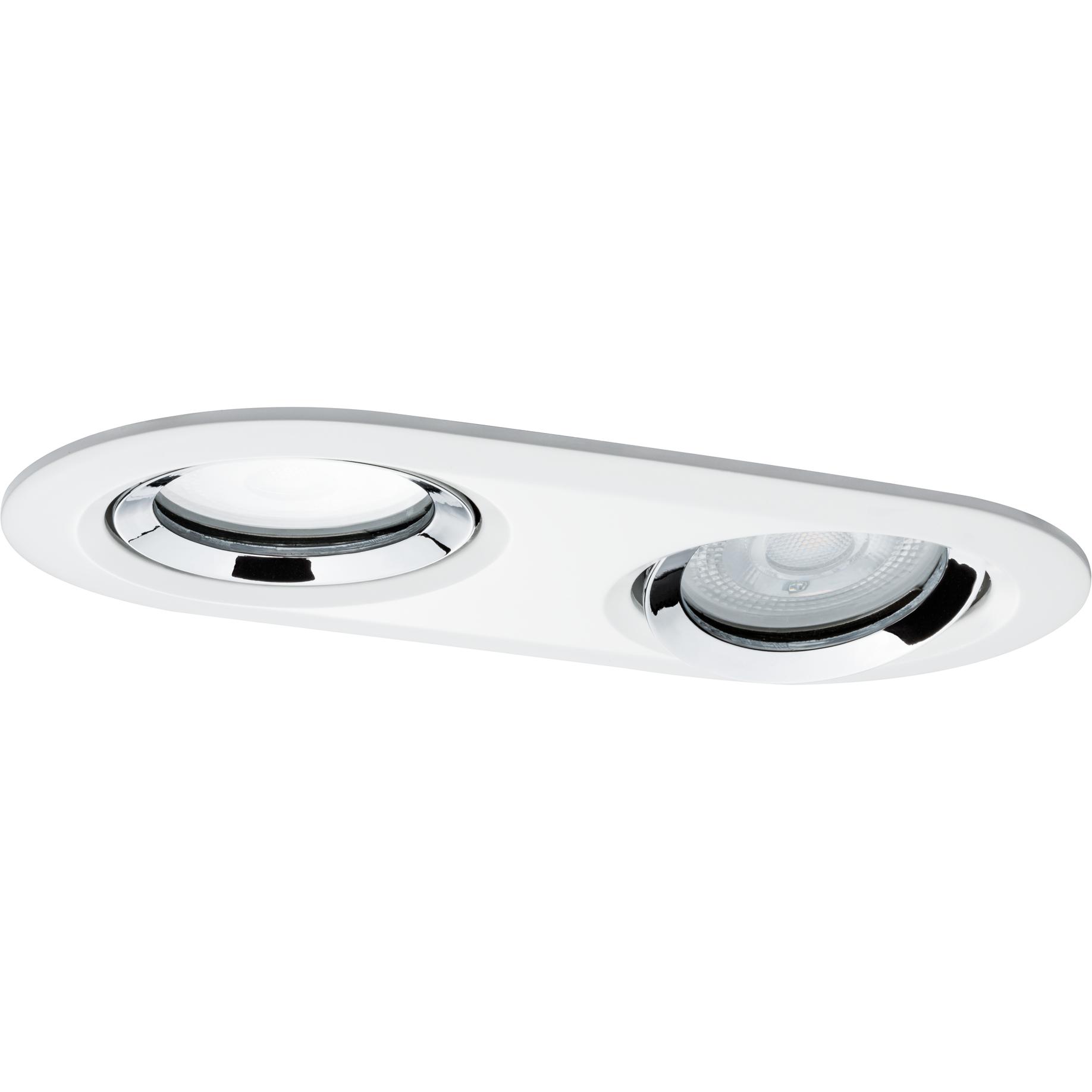 Paulmann Bianco/Argento Applique + Plafoniera, Nova (460 Lm, Gu10)