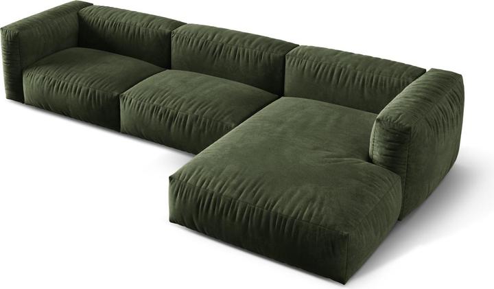 Image du produit Micadoni Canapé D'Angle Droit Modulaire, "Martina", 3 Places, 332x176x75 Fabriqué en Europe (Canapé d'angle)