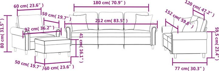 Immagine prodotto vidaXL Set da salotto da giardino da 10 pezzi con cuscini (3 posti)