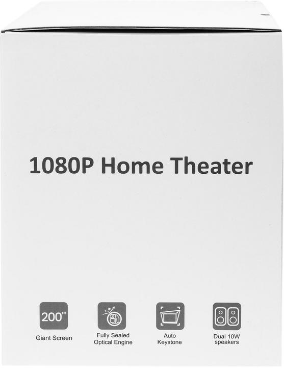 Immagine prodotto FTM Projektor Mini, ANSI-Lumen: 200 lm, Auflösung: 1920 x (Full HD, 200 lm, 1.25:1)