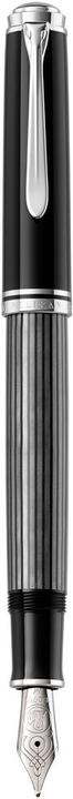 Actual product image Pelikan Piston fountain pen Souverän M805 Stresemann antrh. B (Silver, Black)