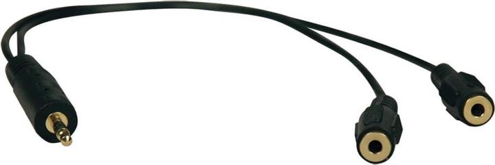 Eaton 3,5mm Mini Stereo Cable adapter Y Splitter for Speakers and Headphones M to 2x F 1 f (0.30 m)