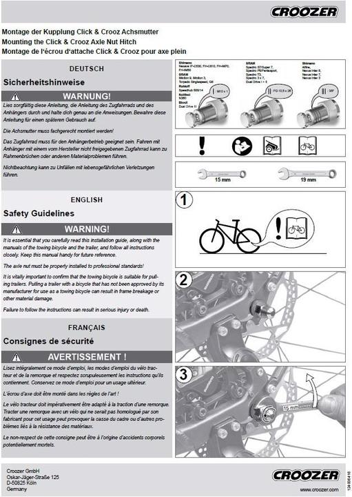 Actual product image Croozer Click & Crooz