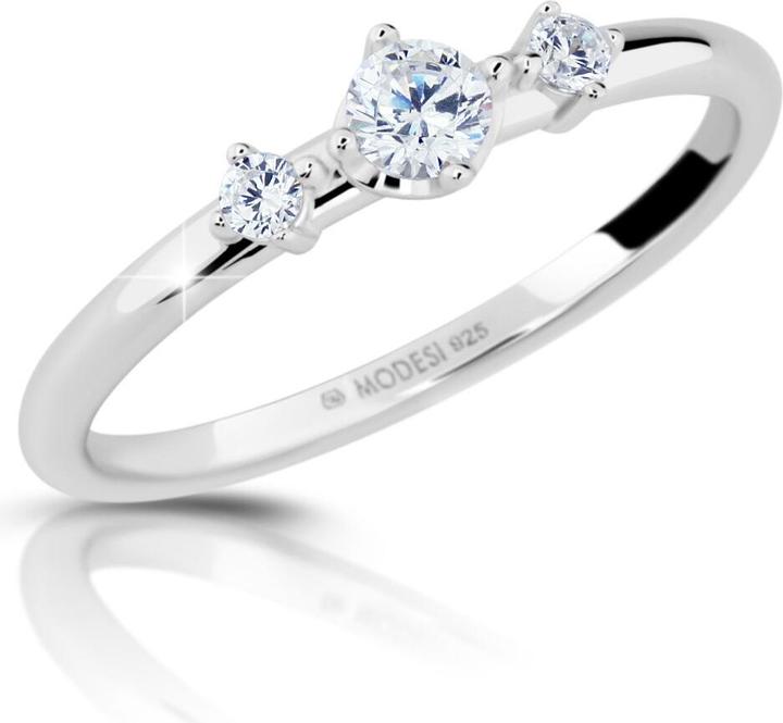 Produktbild Modesi Silver ring with zircons M01011 - Circuit: 52 mm (52, 925 Silber)
