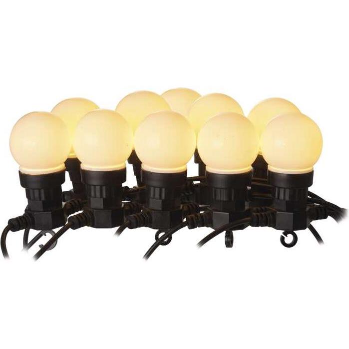 Trio, Lichterkette, LED Lichterkette – 10x Partylichter milchig, 5 m, Aussen und Innen, warmweiss (5 m)