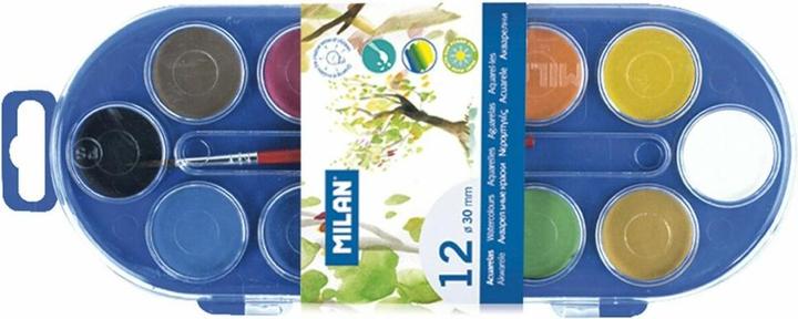 Productafbeelding Aquarellfarben 30mm 12 Farben MAILAND (Wit)