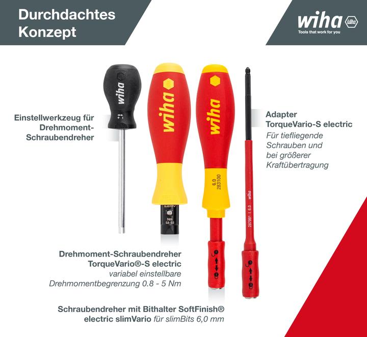 Produktbild Wiha Drehmoment-Schraubendreher Set (Pozidriv-Kreuzschlitz (PZ), Phillipps-Kreuzschlitz (PH), Schlitz)