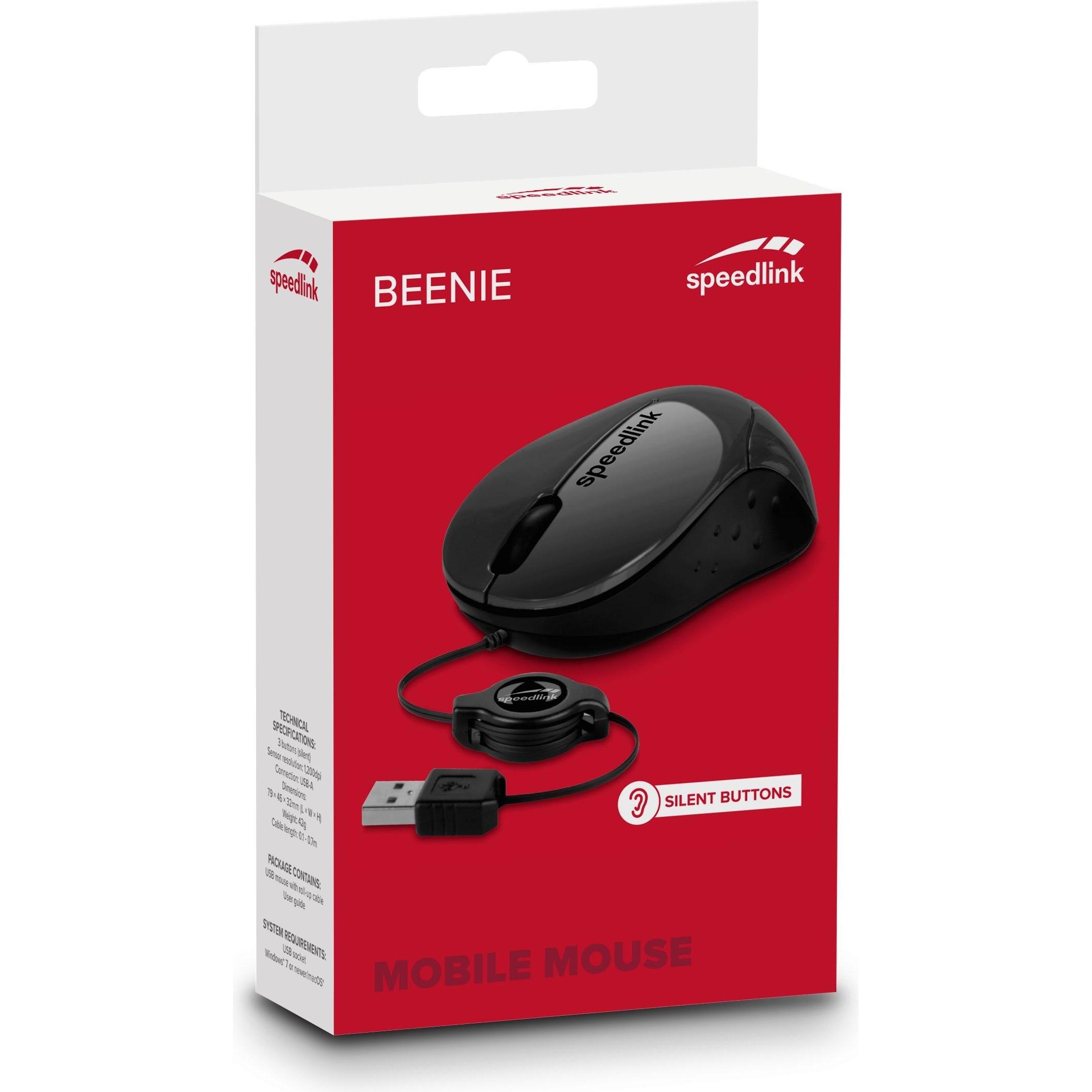 Thumbnail - Speedlink Beenie (Kabelgebunden), Maus, Schwarz