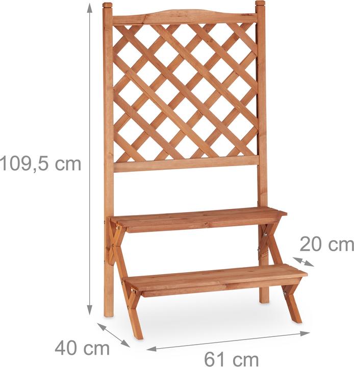 Actual product image Relaxdays Flower Rack with Trellis