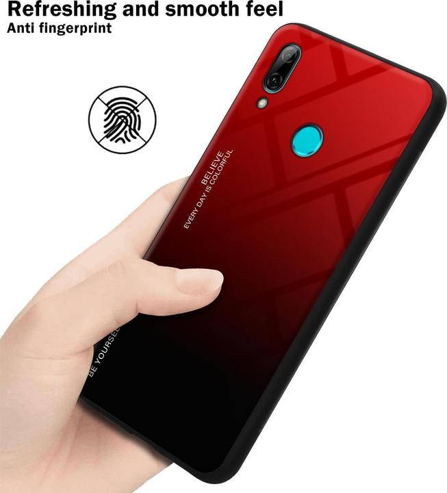 Produktbild Cadorabo TPU 2 Farben Glas Cover (Huawei P Smart+ (2019))