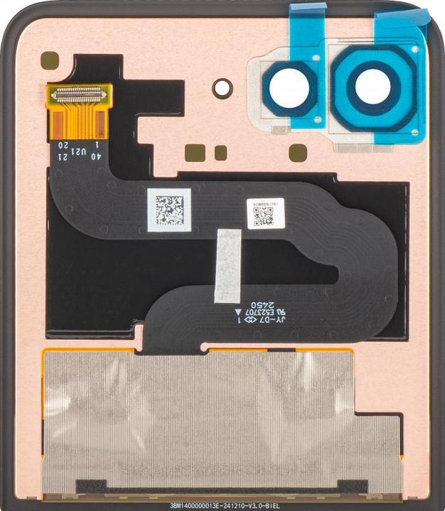 Produktbild Motorola Display Unit f?r Razr 60 Ultra, Sub Outer, w/o Frame, Black (Display)